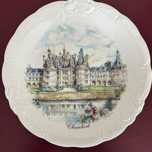 Chambord Castle decorative plate china